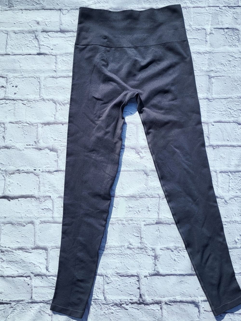 Spiritual Gangster Leggings Medium Blue Gray Seamless Textured